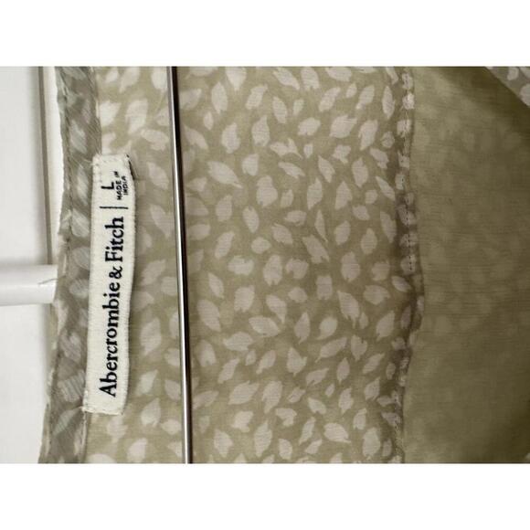 Abercrombie & Fitch long sleeve chiffon wrap blouse size Large - Picture 4 of 6
